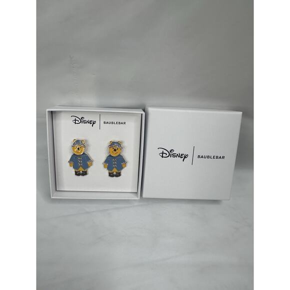 Disney Jewelry - Disney Baublebar Winnie The Pooh Spring Raincoat Rain Easter Earrings Dangle